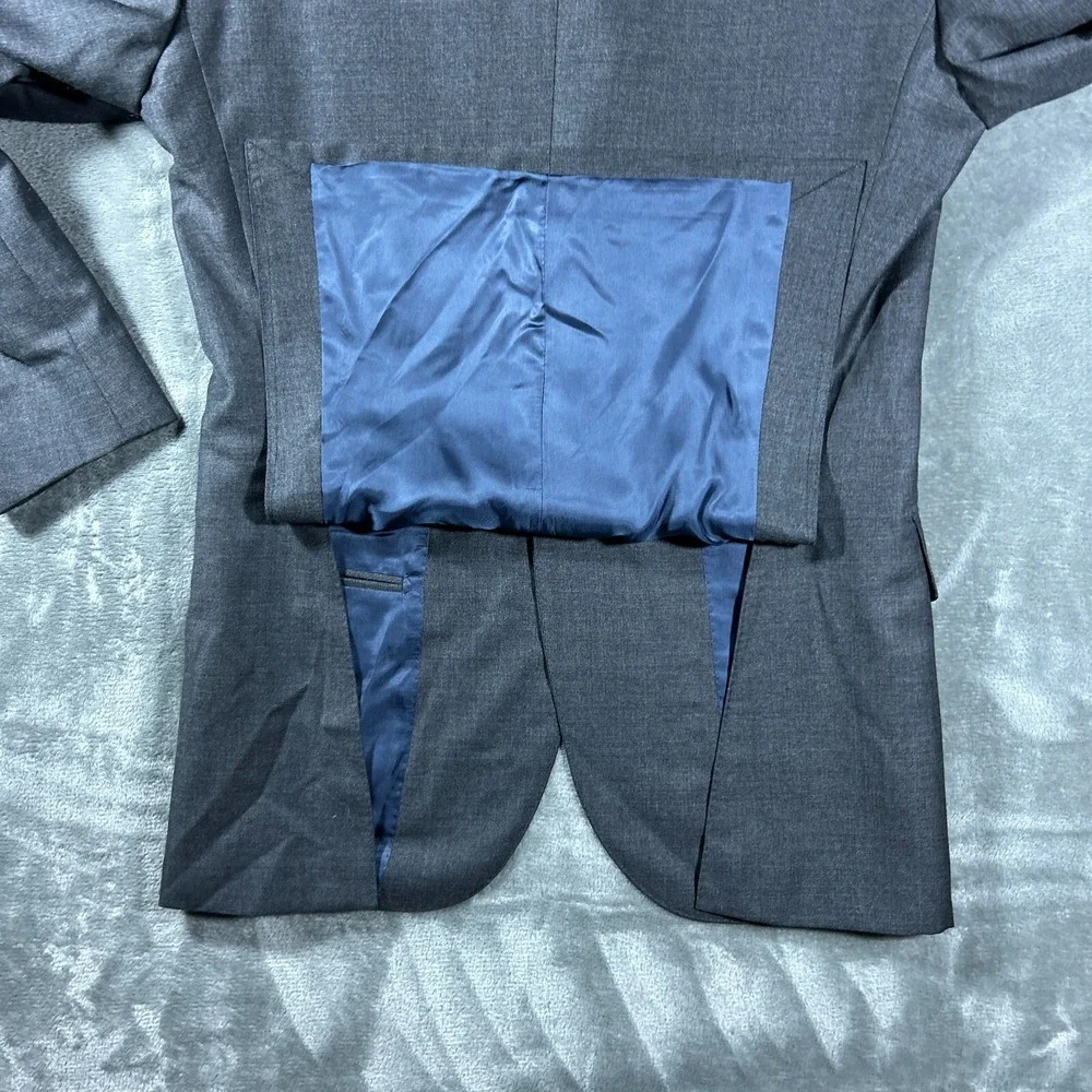 SUITSUPPLY Jacket Mens US 34R Gray Lazio VBC Wool‎ Young Mens Italy NEW Wedding